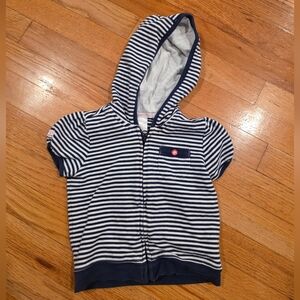 Janie And Jack Hooded Short Sleeve Sweatshirt
